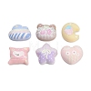 Opaque Resin Cushion Cabochons RESI-C074-02-1