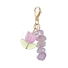 Chip Natural Gemstone Pendant Decoraiton HJEW-JM00987-2