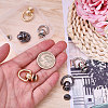 6Pcs 3 Colors Brass Ball Studs Rivets KK-CA0003-67-3
