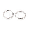 304 Stainless Steel Hoop Earrings EJEW-T048-24D-P-2