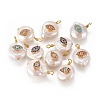 Natural Cultured Freshwater Pearl Pendants PEAR-I005-03-1