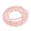 Transparent Glass Beads Strands EGLA-N028-01A-A10-3