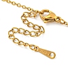 201 Stainless Steel Cable Chain Necklaces NJEW-G138-03G-3