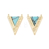 Natural Turquoise Pendants KK-CBA866A-14G-1