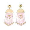 Brass Chandelier Earrings for Women EJEW-MZ00757-02-3