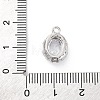 Brass Micro Pave Clear Cubic Zirconia Pendants KK-Z084-09P-01-3