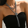 French Style 8MM Round Plastic Imitation Pearl Beaded Long Necklaces for Women EA7399-4-3