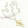 304 Stainless Steel Pendant Box Chain Necklaces for Women WGC10C0-03-1