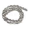 Electroplate Glass Beads Strands X-EGLA-D015-15x10mm-34-2