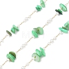 Handmade Natural Shell & ABS Imitation Beaded Chains CHS-F025-13G-05-1