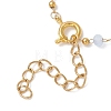 Glass Beaded Link Chain Bracelets for Women BJEW-JB12978-4