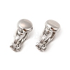 Alloy Clip-on Earring Findings X-PALLOY-M208-02P-2