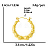 304 Stainless Steel Stylish Irregular U-shaped Hoop Earrings with PVD Vacuum Plating MX2967-2-1