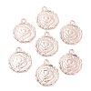 Alloy Pendant Cabochon Settings PALLOY-A18941-RG-LF-1