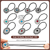 10Pcs Elastic Cord Hair Ties OHAR-PH00012-2