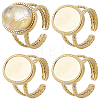 DIY Oval Finger Rings Making Kit DIY-BBC0003-15G-7