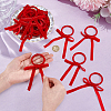 Velvet Bowknot Napkin Rings AJEW-WH0077-173-3