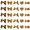 30Pcs 5 Styles Printed Transparent Acrylic Beads TACR-YW0003-46-2