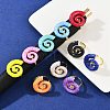 Brass Enamel Adjustable Cuff Rings for Women RJEW-G357-01B-1