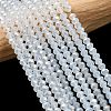 Crystal Glass Rondelle Beads Strands LS-EGLA-F049C-01-2