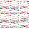 36Pcs Acrylic Beads Braided Bracelets SA1431-4-1