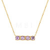 Colorful Gemstones Necklaces EB3362-3-1