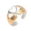 304 Stainless Steel Cuff Open Rings RJEW-Z121-02GP-01-4