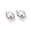 Brass Box Clasps KK-Q074-12P-2