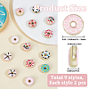 18Pcs 9 Colors Handmade Porcelain Enamel Beads PORC-PA0001-60-2