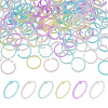 150Pcs 6 Colors Plastic Loose Leaf Book Binder Hinged Rings FIND-TA0010-54A-1