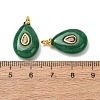 Dyed Natural Malaysia Jade Pendants GG-CBAA798-01G-04-2