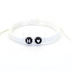 Resin Beads Braided Bead Bracelets FS-WG7326D-08-1
