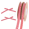 2 Rolls 2 Colors Polyester Striped Ribbon OCOR-PH0036-73-1