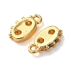 Brass Micro Pave Clear Cubic Zirconia 2-Hole Spacer Bars KK-K422-20G-2