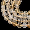 Heated Natural Citrine Beads Strands G-G927-10C-4