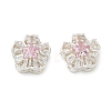 Brass Micro Pave Cubic Zirconia Beads CU-CBA3F77-08S-02-1