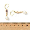Brass Micro Pave Cubic Zirconia Leverback Earrings EJEW-JE07278-5