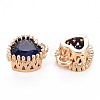 Brass Micro Pave Cubic Zirconia Charms KK-S356-773J-2