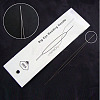 Iron Big Eye Beading Needles X-ES001Y-01-1-1