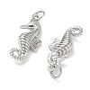 Brass Micro Pave Cubic Zirconia Animal Pendants KK-H280-05C-P-2