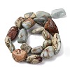 Natural Shoushan Stone Beads Strands G-D098-C05-3