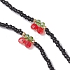 Glass Seed & Electroplate Glass Eyeglasses Chains AJEW-TA00057-4
