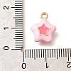 Brass Enamel Charms KK-R212-16G-01-3