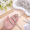 Grenadine & Plastic Pearl Ribbon OCOR-WH0105-170A-3