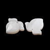 Natural White Shell Carved Fruit Pendants SHEL-G024-07-2