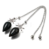 Natural Indian Agate Dowsing Pendulum Pendants GG-CBA6D08-A06-2