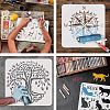 Large Plastic Reusable Drawing Painting Stencils Templates DIY-WH0202-066-4