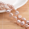 Natural Pearl Nuggets Beads Necklace NJEW-P126-A-01A-2