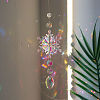 Snowflake K9 Glass Big Pendant Decorations PW-WG59589-05-2