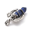 Natural Lapis Lazuli Pointed Pendants G-B042-04P-52-3